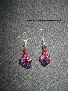 boucles d'oreilles finesse amethyst