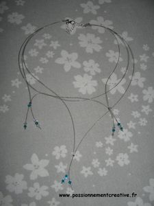 Collier cablé blue zircon 1ere version