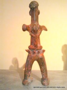 statuette de bronze du Tchad, arts africains,arts premiers afrique noire,arts afrique noire