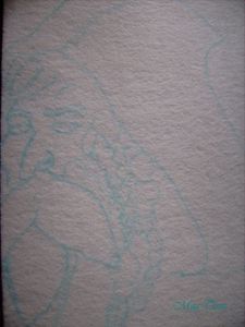 Dessin sur feutrine