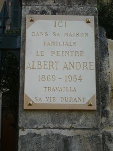 plaque Albert André rénovée