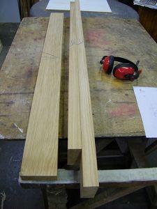 planches de chêne pour fabrication des corniches