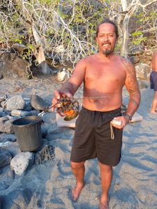 Hatutaa-Nuku Hiva 19 nov. 2010-Damas & langouste