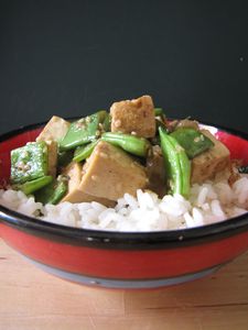 Tofu échalote et HAricots 010