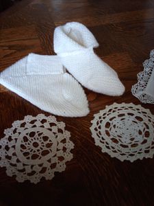 Henriette - chaussons tricotés