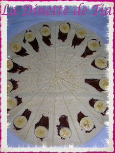 croissants banane nutella