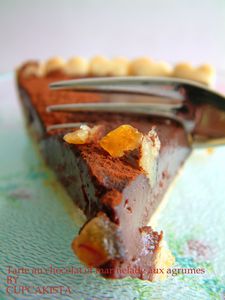 Tarte au chocolat et marmelade aux agrumes-1