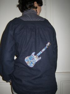 tunique guitare marine