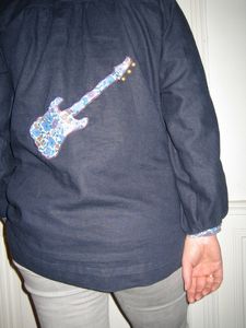 tunique guitare marine