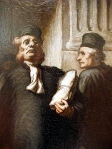 38 Honoré Daumier Les deux avocats