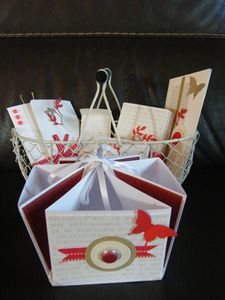 papier garni + boîte