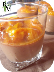Panna cotta au Pain d'Épices & Compotée d'Abricots