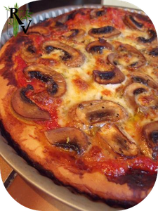 Pizza aux Champignons & Mozzarella