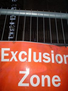 Exclusion zone