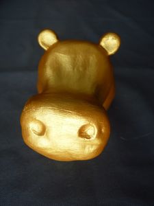 hippo d'or de face