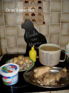 La poule au blanc à l'ancienne