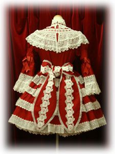 robe lolita rouge dos (1)