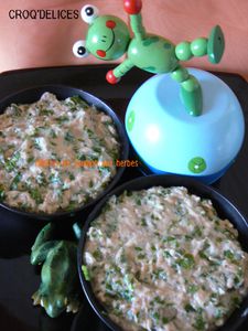 Rillettes de saumon aux herbes