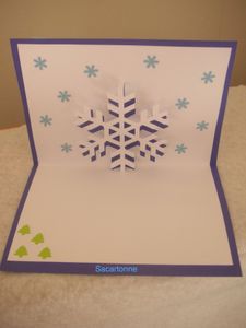 Kirigami flocon de neige 2 - Sacartonne