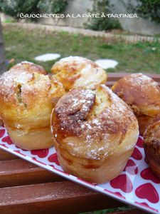 Briochettes à la pâte à tartiner