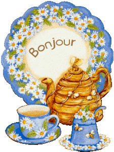 bonjour grand miel et tasses