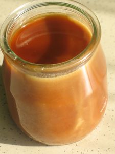 coulis caramel