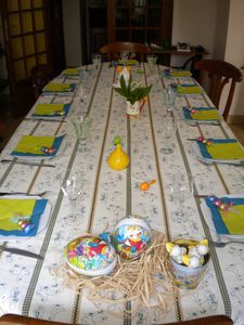 table de paques