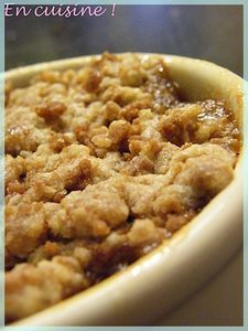 crumble poire caramel beurre salé