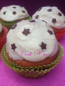 Cupcakes au chocolat blanc