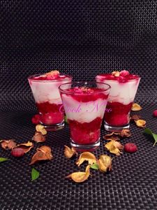 Verrines à la framboises
