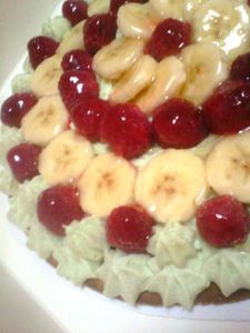banane framboises