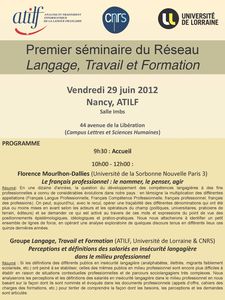 PremierSeminaire LTF programme