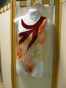 justaucorps orange grenat