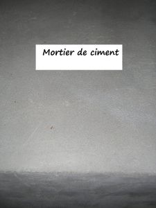 ciment lissé