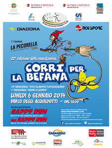 Corri con la Befana (22^ ed.). Siamo a -30 giorni dalla gara e le iscrizioni sono aperte