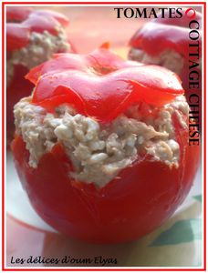 Tomates farcies au cottage cheese(2)