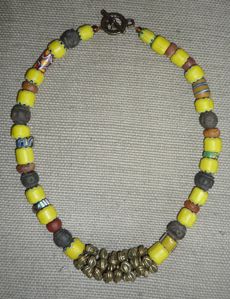 Bronze, millefiori, perles néolithiques, perles de Djenné