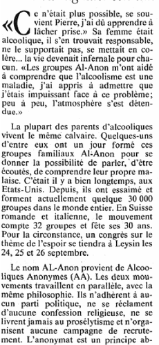 SUISSE gazette de lausanne 21 09 1993 a