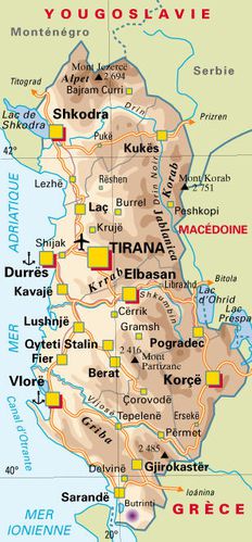 gjirokaster carte albanie