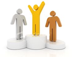 Dessin de silhouettes sur un podium