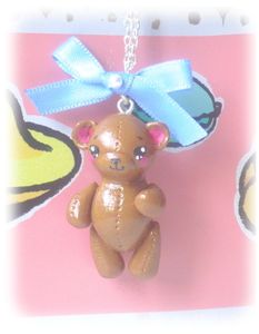 collier ours fimo 1