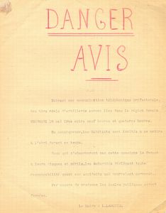 avis maire danger