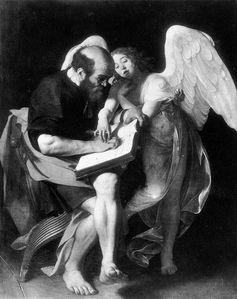Le Caravage - Saint Mathieu et l'ange
