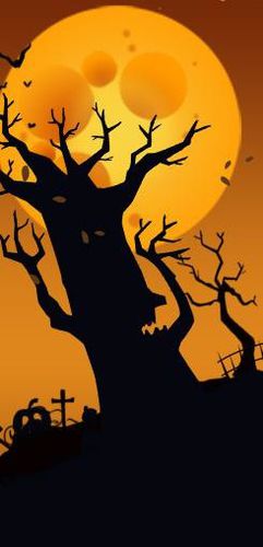 Halloween arbre noir