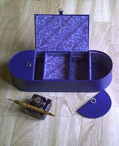 boîte plumier ouverte