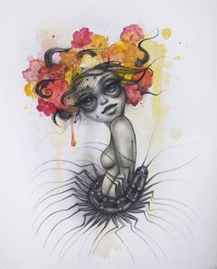 Spring - Charcoal & Watercolor on Paper - 2011