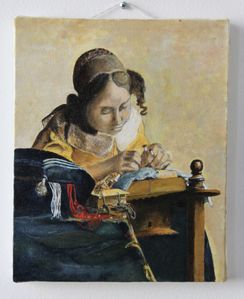 claude w - la dentellière de vermeer