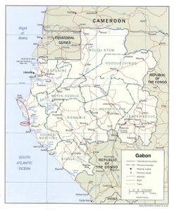 Carte Gabon Evengue
