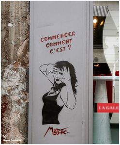 Miss-Tic Commencer Paris rue Mazarine