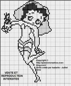 Betty Boop Lune de miel monochrome